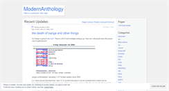 Desktop Screenshot of modernanthology.wordpress.com