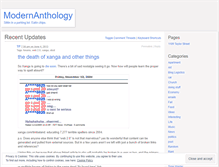 Tablet Screenshot of modernanthology.wordpress.com