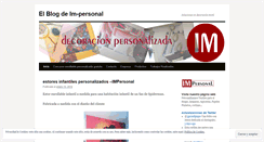 Desktop Screenshot of blogimpersonal.wordpress.com