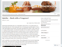 Tablet Screenshot of frompreparationtopresentation.wordpress.com