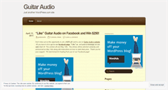 Desktop Screenshot of guitaraudio.wordpress.com