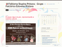 Tablet Screenshot of folklorapristava.wordpress.com