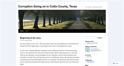 Desktop Screenshot of corruptionincollincountytexas.wordpress.com