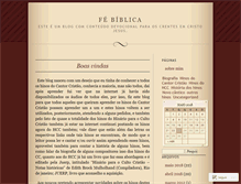 Tablet Screenshot of crentebatista.wordpress.com