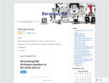 Tablet Screenshot of barangayrp.wordpress.com