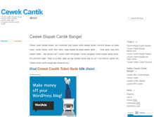 Tablet Screenshot of cewekcantikbanget.wordpress.com