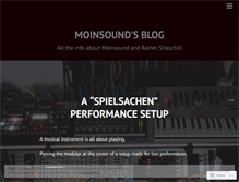 Tablet Screenshot of moinsound.wordpress.com