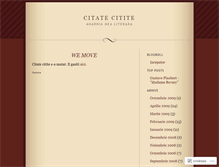 Tablet Screenshot of citatecitite.wordpress.com