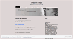 Desktop Screenshot of maternmoi.wordpress.com