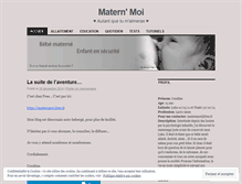 Tablet Screenshot of maternmoi.wordpress.com