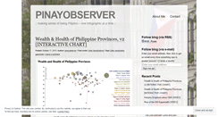 Desktop Screenshot of pinayobserver.wordpress.com