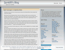 Tablet Screenshot of ijonk89.wordpress.com