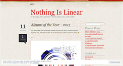 Desktop Screenshot of nothingislinear.wordpress.com