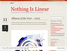 Tablet Screenshot of nothingislinear.wordpress.com