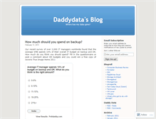 Tablet Screenshot of daddydata.wordpress.com