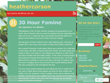 Tablet Screenshot of heathercorson.wordpress.com