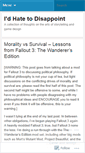 Mobile Screenshot of hatetodisappoint.wordpress.com