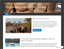 Tablet Screenshot of intlrhinofoundation.wordpress.com