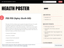 Tablet Screenshot of healthposter.wordpress.com