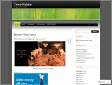 Tablet Screenshot of closenature.wordpress.com