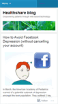 Mobile Screenshot of healthshareblog.wordpress.com