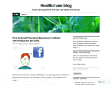 Tablet Screenshot of healthshareblog.wordpress.com