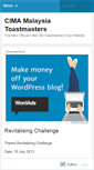 Mobile Screenshot of cmtoastmasters.wordpress.com