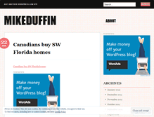 Tablet Screenshot of mikeduffin.wordpress.com