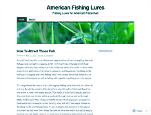 Tablet Screenshot of americanfishinglures.wordpress.com