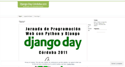 Desktop Screenshot of djangoday.wordpress.com