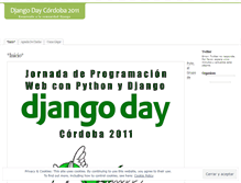 Tablet Screenshot of djangoday.wordpress.com