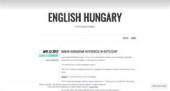 Desktop Screenshot of englishhungary.wordpress.com