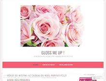 Tablet Screenshot of glossmeup.wordpress.com