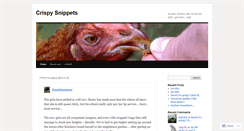 Desktop Screenshot of crispysnippets.wordpress.com