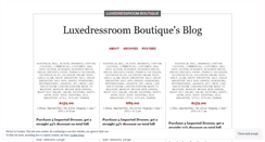 Desktop Screenshot of luxedressroom.wordpress.com