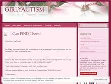 Tablet Screenshot of girlyautism.wordpress.com