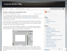 Tablet Screenshot of corporateidentiry.wordpress.com