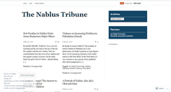 Desktop Screenshot of nablustribune.wordpress.com