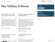 Tablet Screenshot of nablustribune.wordpress.com