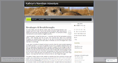 Desktop Screenshot of kathryninnamibia.wordpress.com