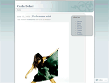 Tablet Screenshot of carlabehal.wordpress.com