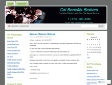 Tablet Screenshot of calinsbrokers.wordpress.com