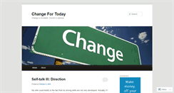 Desktop Screenshot of changefortoday.wordpress.com