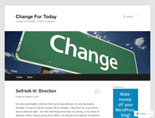 Tablet Screenshot of changefortoday.wordpress.com