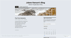 Desktop Screenshot of jolenehanson.wordpress.com