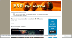 Desktop Screenshot of esomesuena.wordpress.com