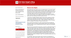 Desktop Screenshot of cllrkatehaigh.wordpress.com
