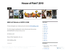 Tablet Screenshot of houseofpaint.wordpress.com