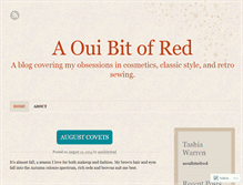 Tablet Screenshot of aouibitofred.wordpress.com