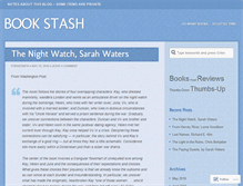 Tablet Screenshot of bookstash.wordpress.com